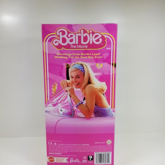 Barbie: The Movie Collectible Doll Margot Robbie as Barbie in Pink Gingham  Dress
